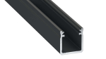 Lumines profile type Y anodized black, 3 m